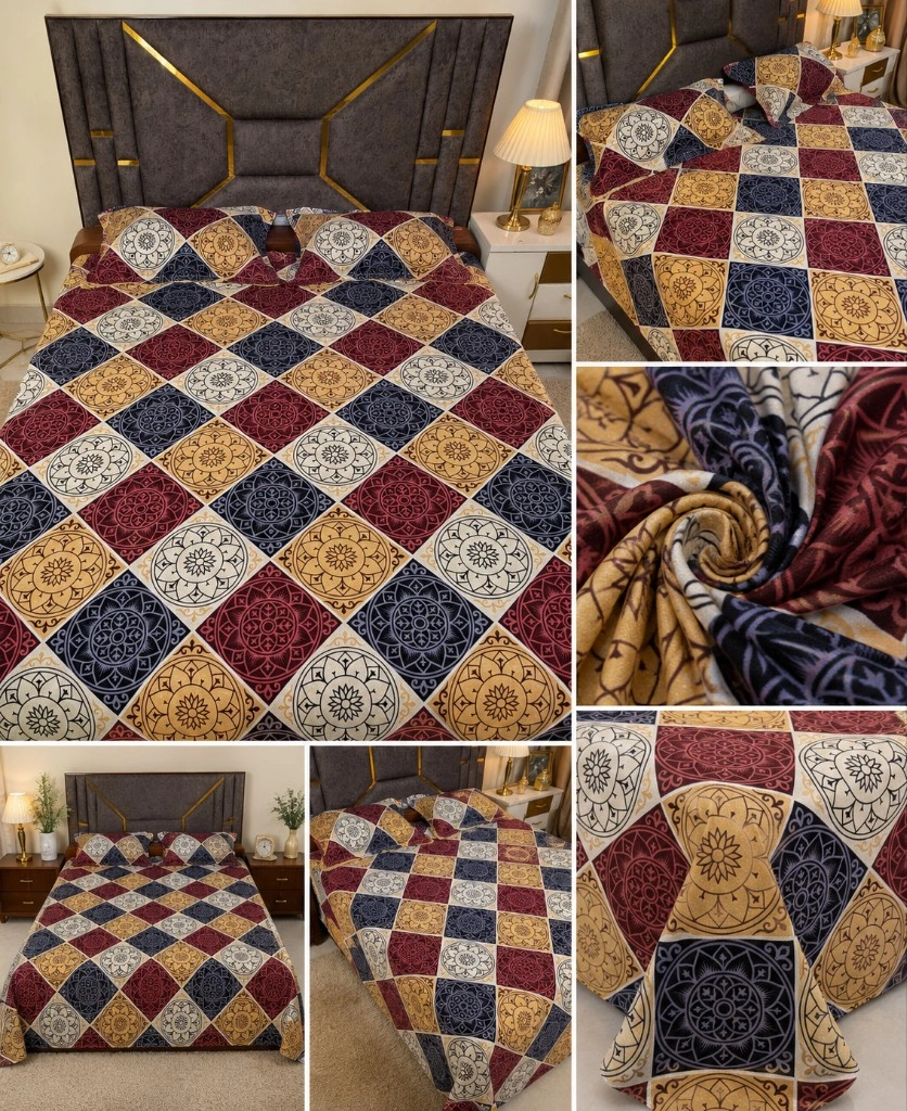 Regal Mosaic Glace Cotton Bedsheet