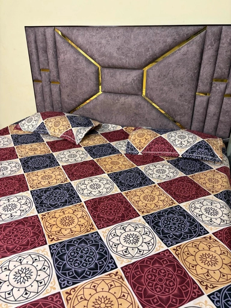 Regal Mosaic Glace Cotton Bedsheet