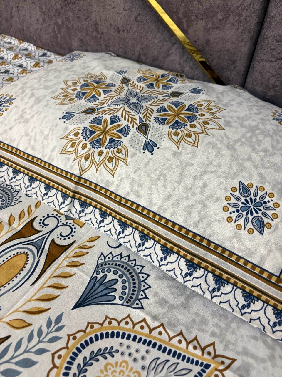 Pure Cotton Bedsheet King Size 100*108 | Mandala Print - Comfort Castle