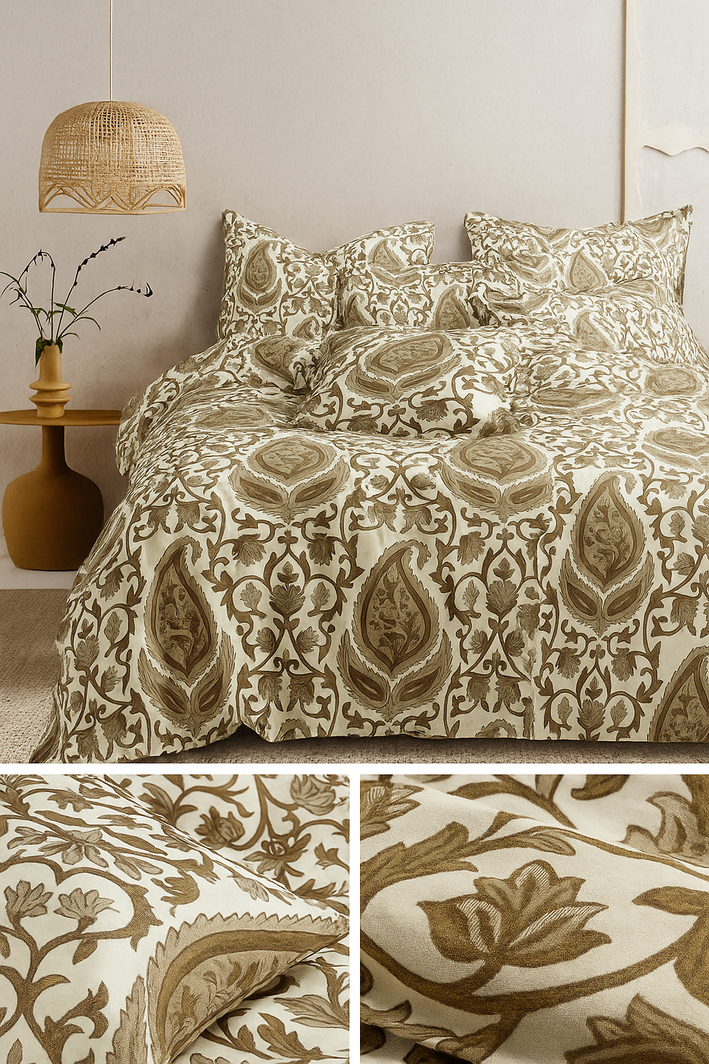 Heritage Luxe: Premium Jacquard-Inspired Bedding Set