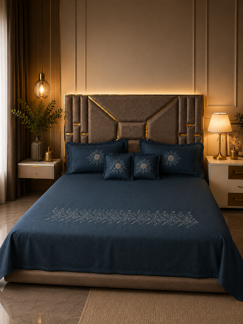Comfort Castle MAISON DÉCOR Premium Glace Cotton Bedsheet Set