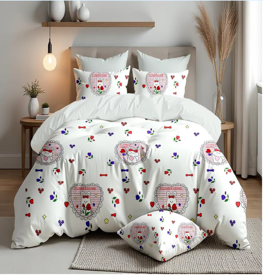 Dreamland Whisper – Premium Kids Cotton Bedsheet Set