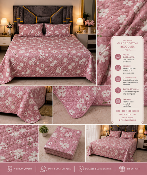 Comfort Castle Rose Petal Haven Bed Cover